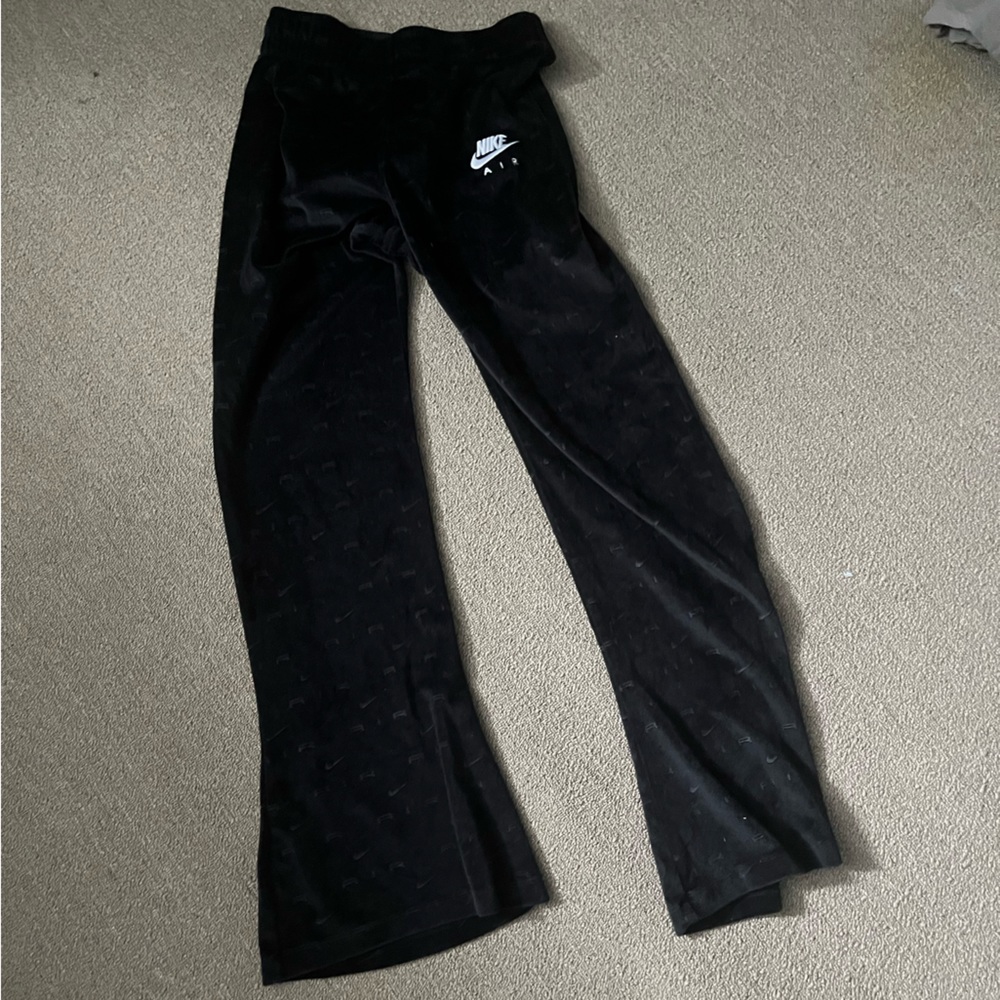Nike velour wide leg pant